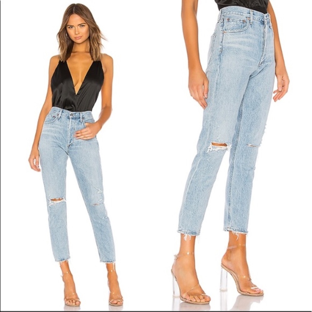 AGOLDE Jamie High Rise in Shakedown NWT 24